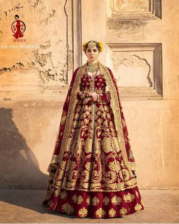 KB 1061 By Senhora Designer Velvet Bridal Lehenga Choli Collection